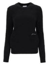 Alpaca Wool Blend Knit Top Black - GANNI - BALAAN 2