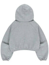 Crop Sweatshirt Big Pocket Hoodie Melange Gray - OFFGRID - BALAAN 2