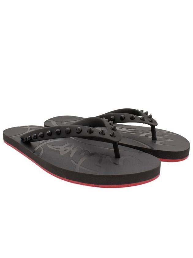 Ruby Flip Flops Black - CHRISTIAN LOUBOUTIN - BALAAN.