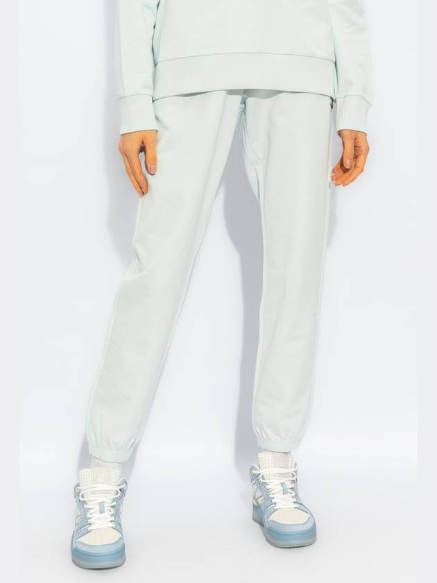 Moncler Cotton Sweatpants, Women's, Light Blue - MONCLER - BALAAN 3