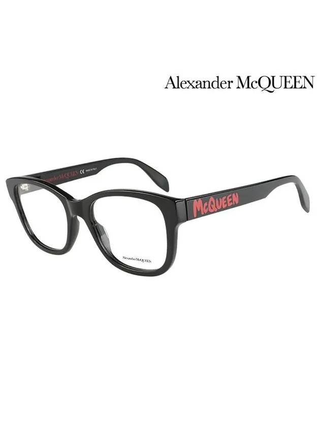 Eyewear Square Acetate Eyeglasses Black - ALEXANDER MCQUEEN - BALAAN 3