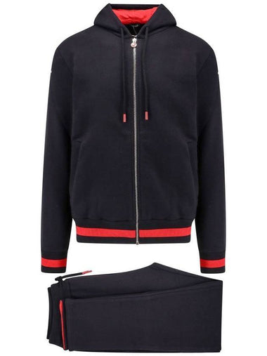 Cotton Contrasting Bands Tracksuit Black - KITON - BALAAN 1