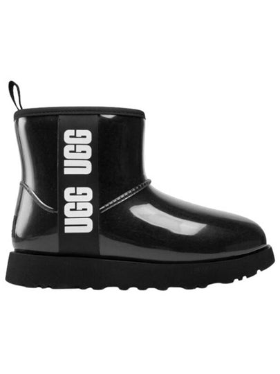 Women's Classic Clear Mini Rain Boots Black - UGG - BALAAN 2