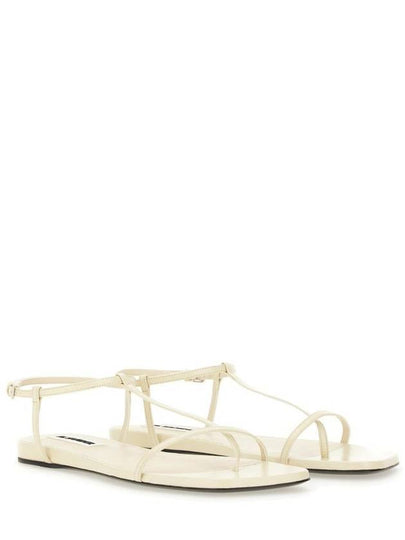 Jil Sander Leather Sandal - JIL SANDER - BALAAN 2