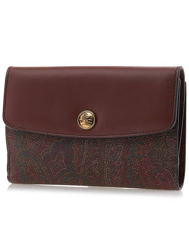 Paisley Half Wallet Brown - ETRO - BALAAN 3