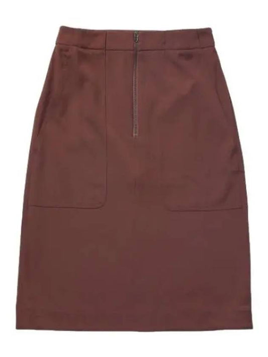 Workwear Detail Skirt Hazelnut Women s - STUDIO NICHOLSON - BALAAN 1