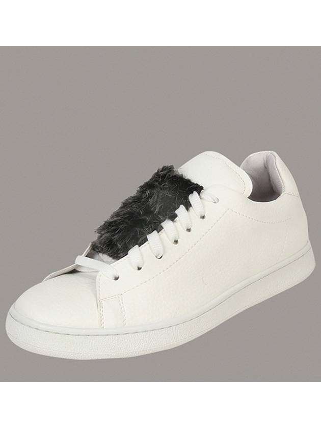 Women's Fur Low Top Sneakers White - JOSHUA SANDERS - BALAAN 5