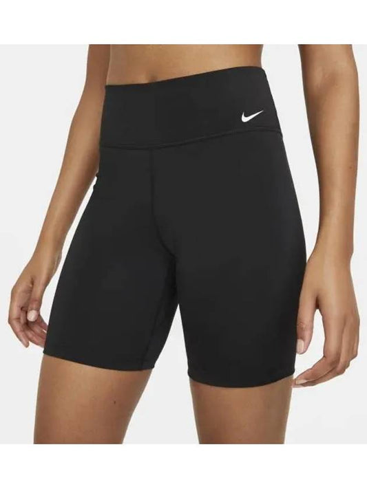 Women's Mid-Rise 7Inch Biker Shorts Black - NIKE - BALAAN 2