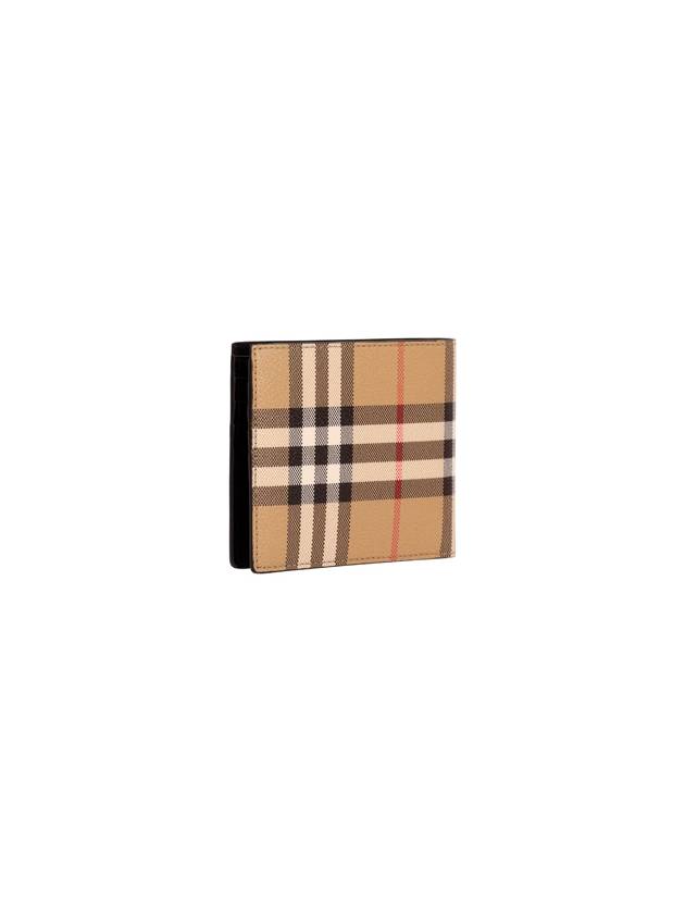 Check Half Wallet Beige - BURBERRY - BALAAN 3