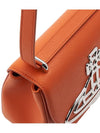 Linda Logo Plaque Saffiano Leather Cross Bag Orange - VIVIENNE WESTWOOD - BALAAN 8