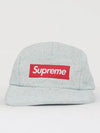 Patch Logo Coated Denim Camp Cap SS24H35 WHITE - SUPREME - BALAAN 2