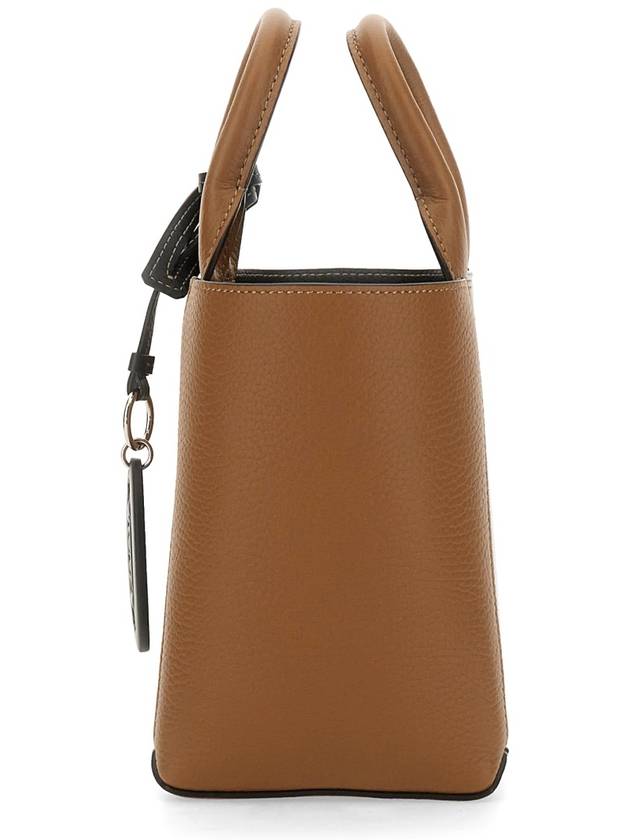 Double Up Leather Tote Bag Brown - TOD'S - BALAAN 5