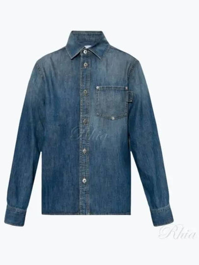 Light Washed Denim Shirt Mid Blue - BOTTEGA VENETA - BALAAN 2