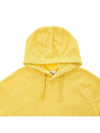 Men's Waffen Patch OLD Treatment Cotton Hoodie Yellow - STONE ISLAND - BALAAN 4