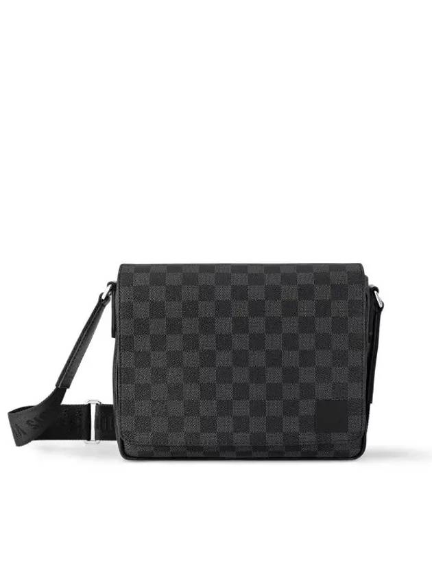 District PM Damier Graphite Coated Canvas Messenger Bag Black - LOUIS VUITTON - BALAAN 2