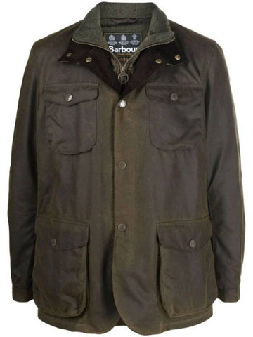 Ogston Safari Wax Jacket Green - BARBOUR - BALAAN 1