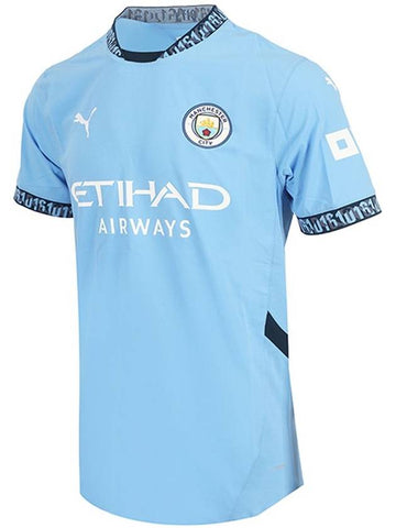 Manchester City 2024 25 Home Jersey Short Sleeve T-Shirt Blue - PUMA - BALAAN 1