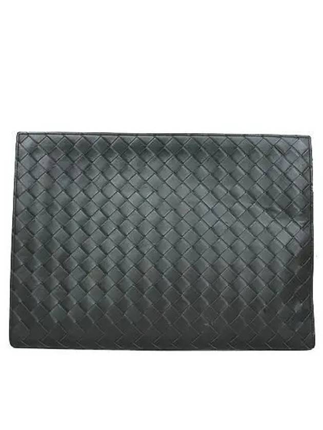 603432 Khaki color wild classic woven document case clutch - BOTTEGA VENETA - BALAAN 4