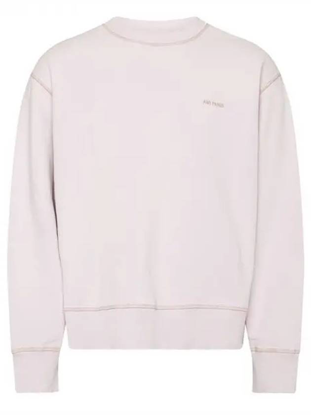 Embroidery Logo Crew Neck Sweatshirt Pink - AMI - BALAAN 2