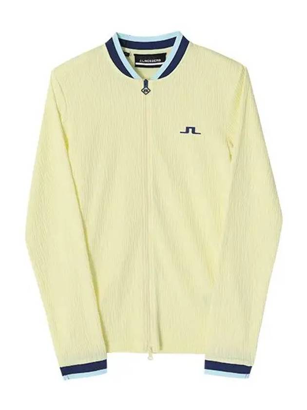 Women's Leonor Mid Layer Golf Zip-Up Jacket Wax Yellow - J.LINDEBERG - BALAAN 6