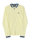 Women's Leonor Mid Layer Golf Zip-Up Jacket Wax Yellow - J.LINDEBERG - BALAAN 4