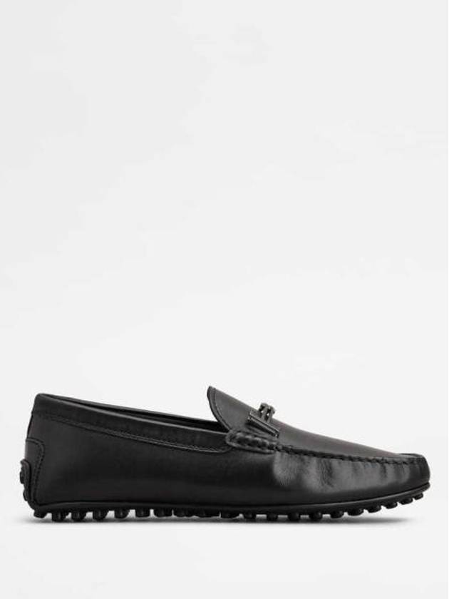 City Gommino Leather Driving Shoes Black - TOD'S - BALAAN 3