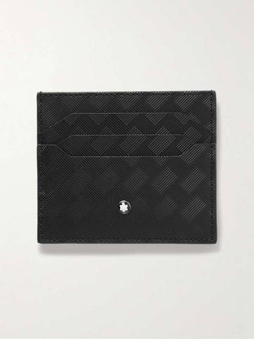 Extreme 30 Textured Leather Card Wallet Black - MONTBLANC - BALAAN 1