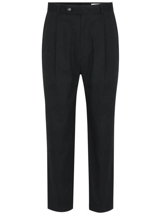 Tapered One Tuck Slacks Black - SOLEW - BALAAN 1