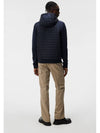 Pierre Knit Hybrid Hooded Zip-Up Jacket Navy - J.LINDEBERG - BALAAN 4