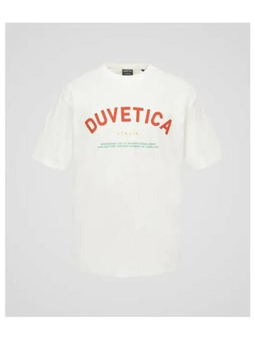 Hoe M Light Ivory Men s Short Sleeve T Shirt - DUVETICA - BALAAN 1