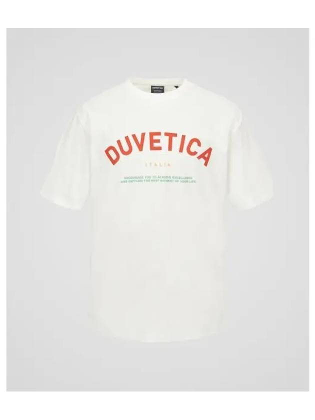 Hoe M Light Ivory Men s Short Sleeve T Shirt - DUVETICA - BALAAN 1