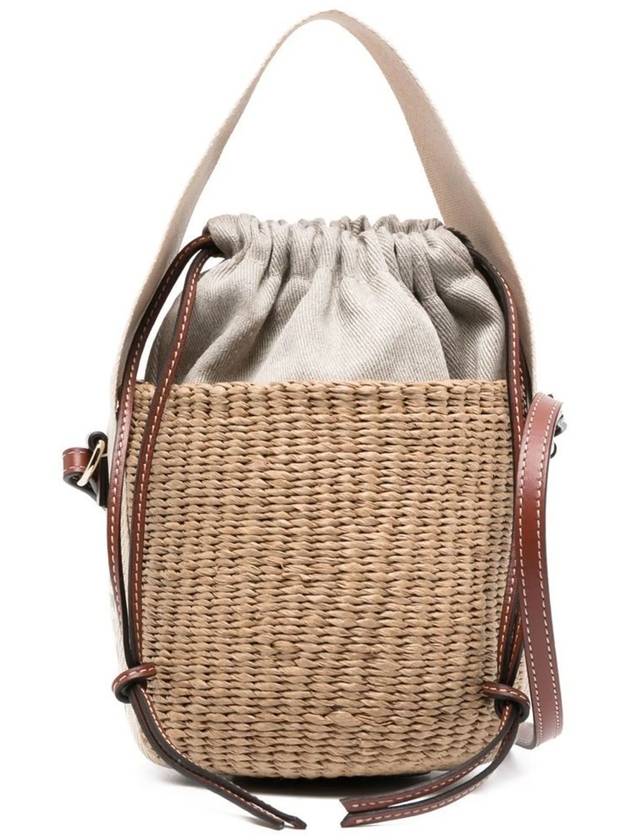 small woody logo bucket bag beige - CHLOE - BALAAN 3