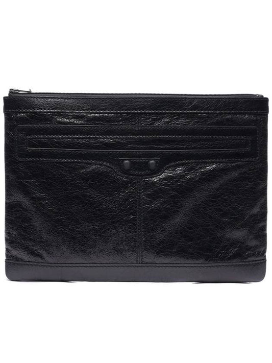 Classic Clip Clutch Bag Black - BALENCIAGA - BALAAN.