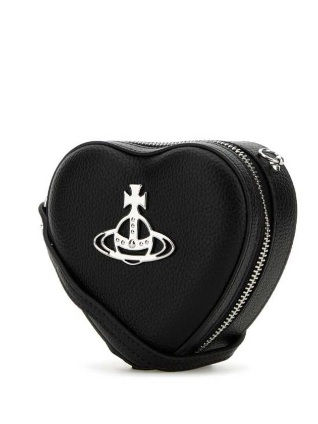 Logo Mini Heart Cross Bag Black - VIVIENNE WESTWOOD - BALAAN 3