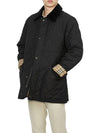 Long Sleeved Quilted Jacket Black - BURBERRY - BALAAN 6