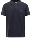 Embroidered EKD Polo Shirt Black - BURBERRY - BALAAN 2