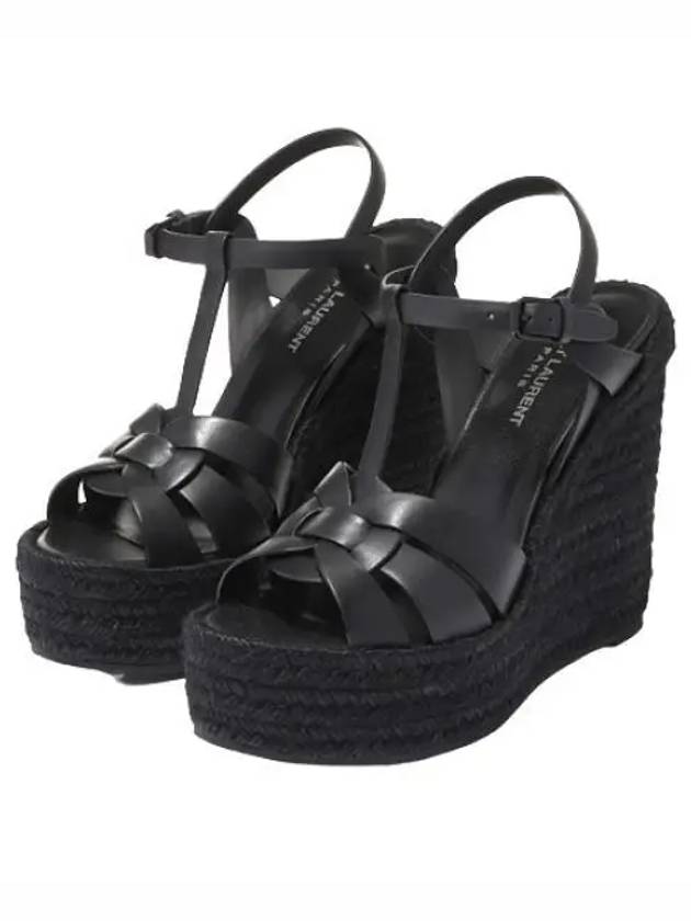 wedge espadrille women shoes heels - SAINT LAURENT - BALAAN 1