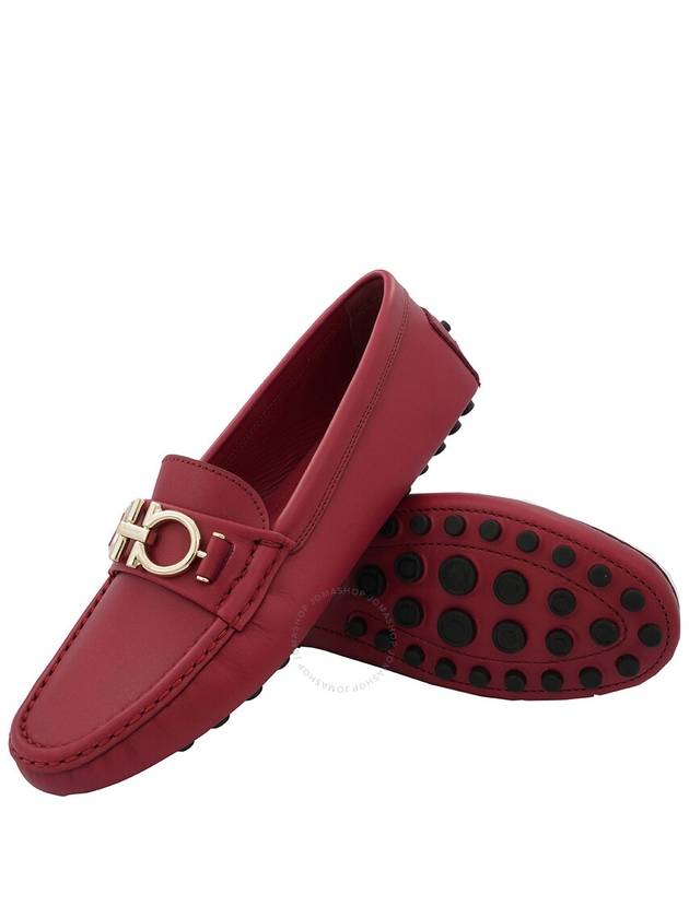 Salvatore Ferragamo Ladies Red Berra Gancini Driver Moccasin, Size 6 - SALVATORE FERRAGAMO - BALAAN 2