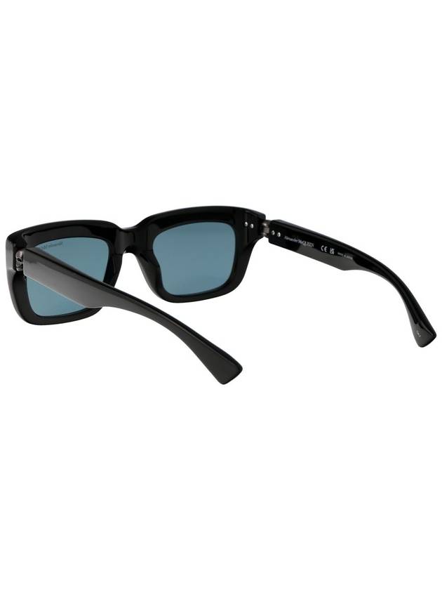 Sunglasses AM0431S 004 004 BLACK BLACK GREEN - ALEXANDER MCQUEEN - BALAAN 5