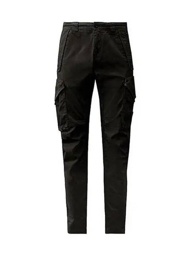 Stretch Sateen Ergonomic Lens Cargo Straight Pants Black - CP COMPANY - BALAAN 2