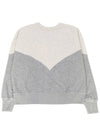 Houston Two-Tone Logo Cotton Sweatshirt Ecru Grey - ISABEL MARANT - BALAAN 3