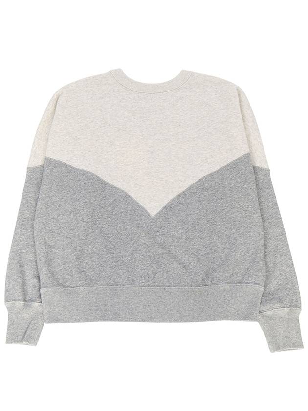 Houston Two-Tone Logo Cotton Sweatshirt Ecru Grey - ISABEL MARANT - BALAAN 3