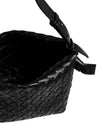 Intrecciato Tie Mini Shoulder Bag Black - BOTTEGA VENETA - BALAAN 4