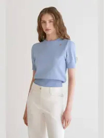 Shoulder point short sleeve knit top - ILROZE - BALAAN 1