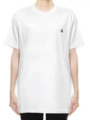 ORB Logo Cotton Short Sleeve T-Shirt White - VIVIENNE WESTWOOD - BALAAN 3