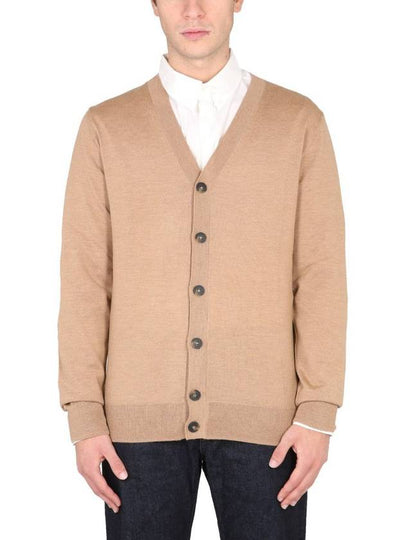 Samuel V-Neck Wool Cardigan Beige - A.P.C. - BALAAN 2