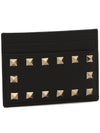 Stampa Alce Rockstud Card Wallet Black - VALENTINO - BALAAN 2