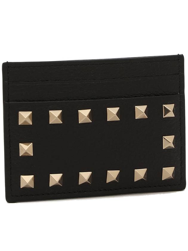 Stampa Alce Rockstud Card Wallet Black - VALENTINO - BALAAN 2