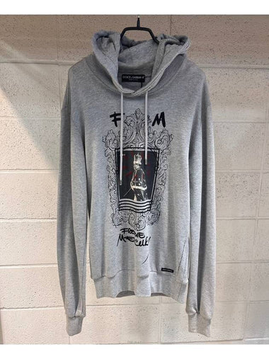 Men's Freddie Mercury Vintage Gray Hoodie G9O94T - DOLCE&GABBANA - BALAAN 1