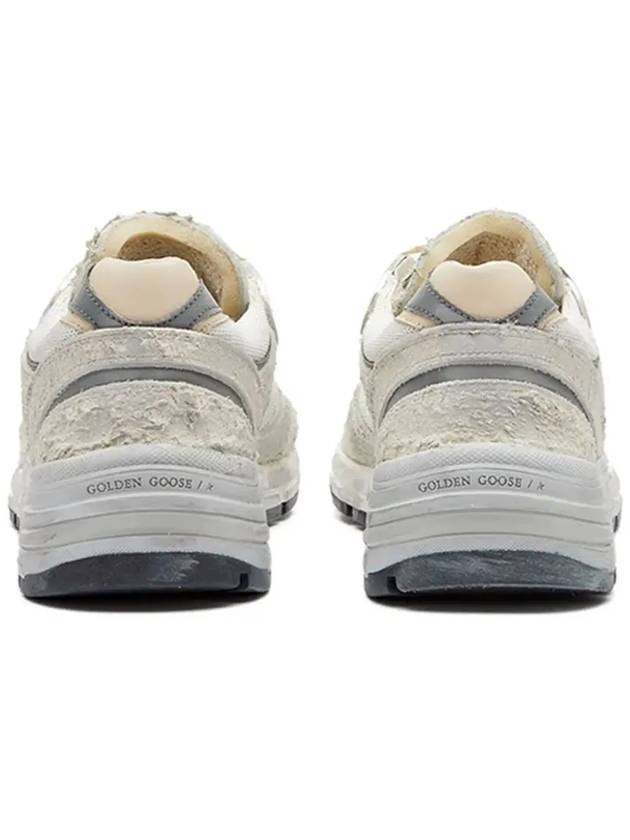 Mesh and Suede Leather Dad-Star Sneakers White Beige - GOLDEN GOOSE - BALAAN 4